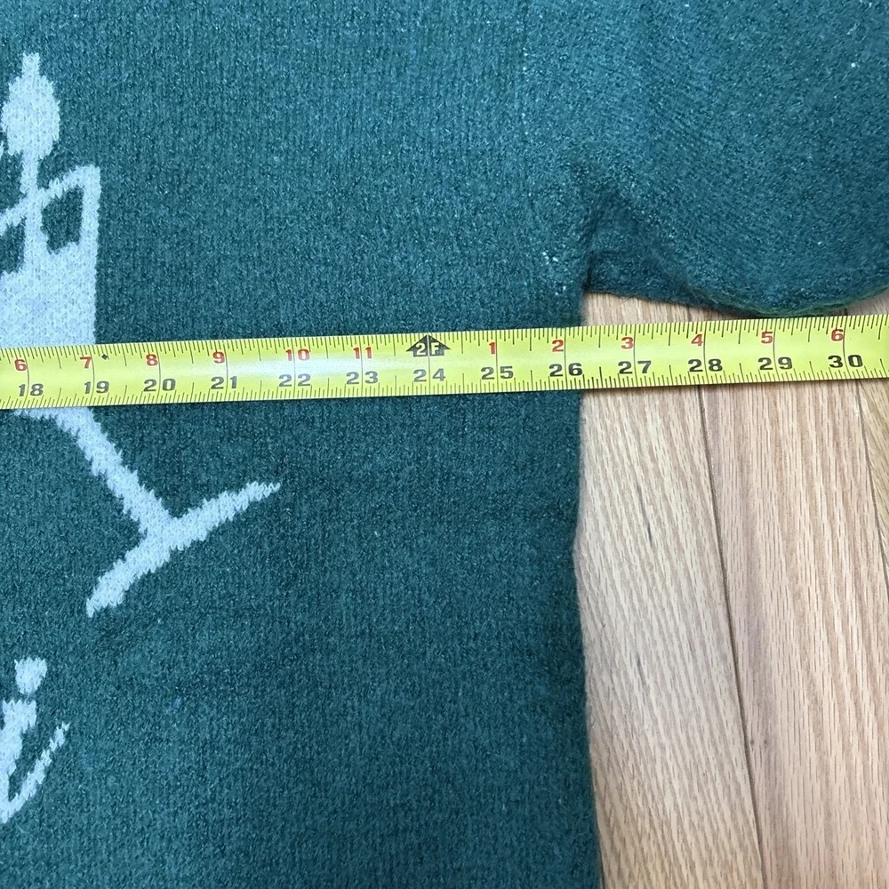 Show Me Your Mumu L102405 Green 'Martini' Classic Crewneck Sweater‎ Size Medium